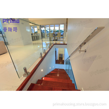 Frameless Glass Balustrade with Stainless Steel Handrail